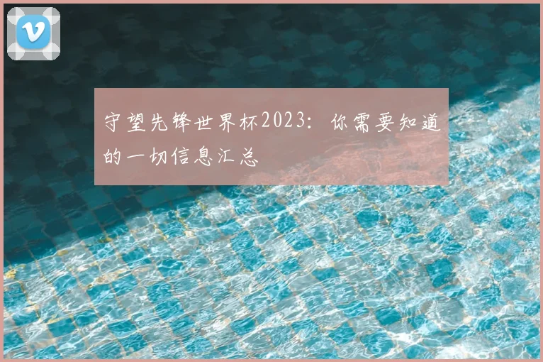 守望先锋世界杯2023：你需要知道的一切信息汇总